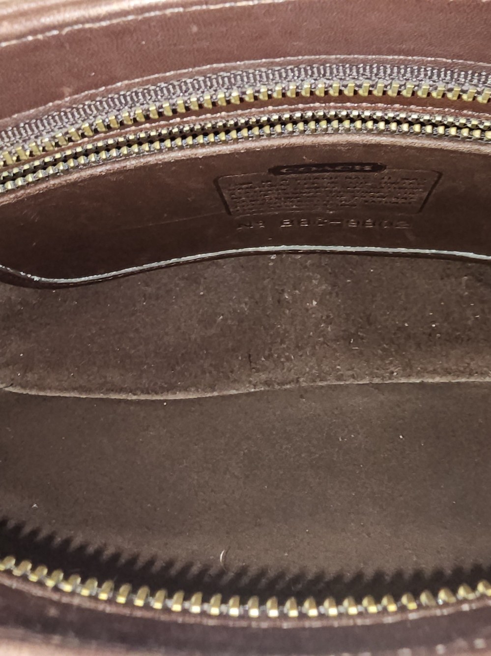 Coach Vintage Equestrian Slim Brown Leather Crossbody Bag- 1998 - Picture 8 of 15